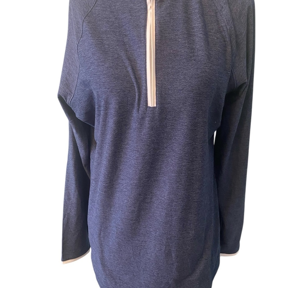 Peter Millar 1/4 zip Navy Blue long sleeve pullover